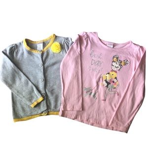 Gymboree Girls Cardigan Sweater Long Sleeve Top Set